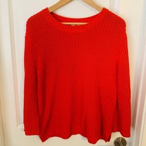 Levi’s Red Cotton Knit sweater- size M